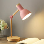 Lampe de bureau LED en bois nordique | 5 W, bras orientable