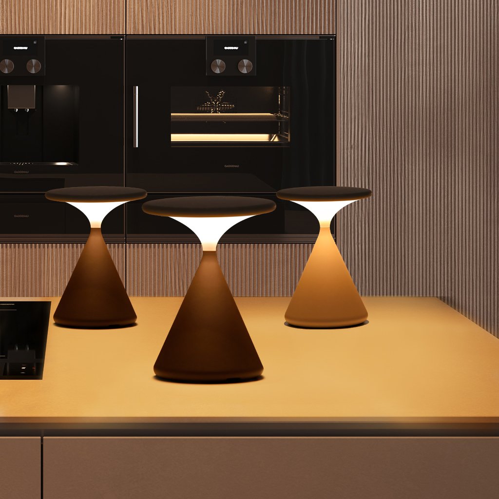 Lampe à poser Aurora sans fil | Sablier tactile, 8 h