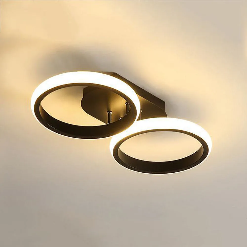 Plafonnier LED à anneaux | Design contemporain épuré