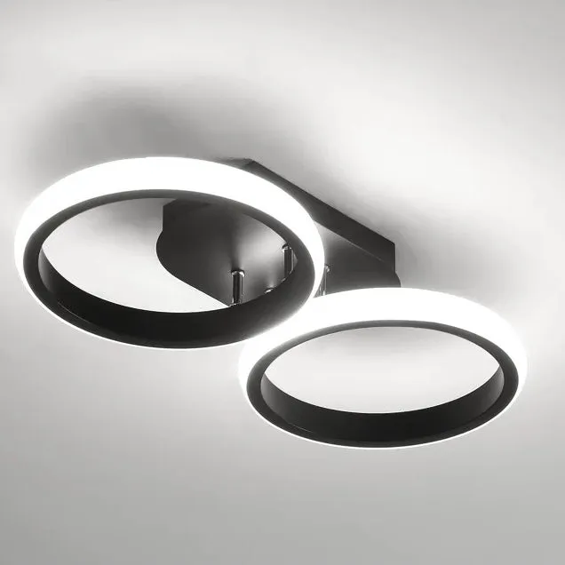 Plafonnier LED à anneaux | Design contemporain épuré