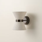 Applique murale bronze et lin | Élégance classique