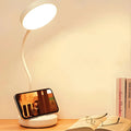 Lampe de bureau LED sans fil | Col de cygne et charge USB
