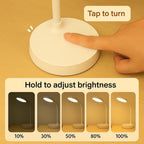 Lampe de bureau LED sans fil | Col de cygne et charge USB