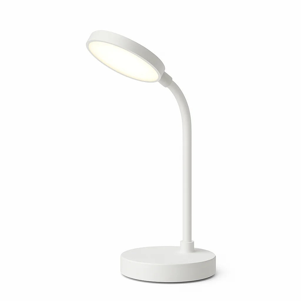 Lampe de bureau LED sans fil | Col de cygne et charge USB