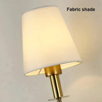 Applique murale LED nordique | Fer et tissu, noir ou doré