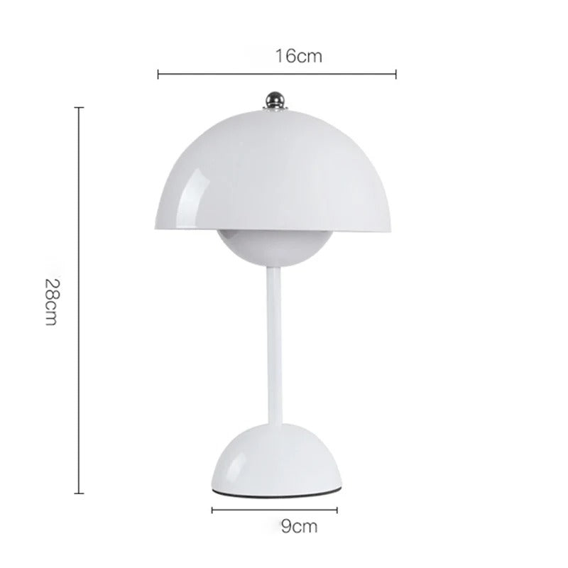 Lampe champignon LED | Veilleuse tactile sans fil, 8 coloris