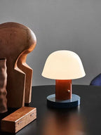Lampe à poser champignon | LED rechargeable USB-C, Ø 18 cm