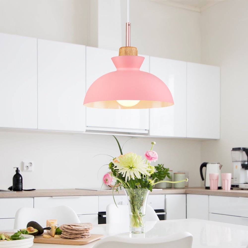Suspension dôme moderne | Métal scandinave, 9 coloris