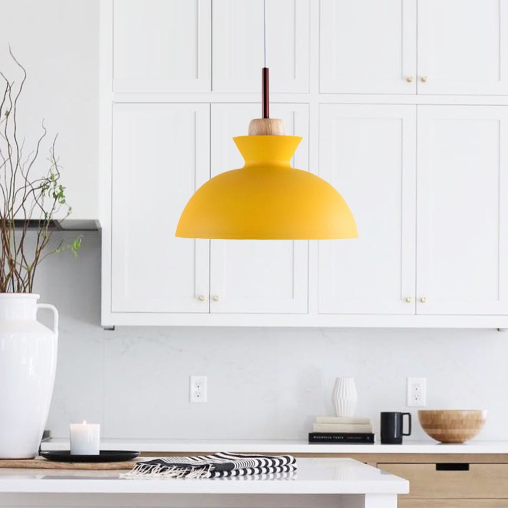 Suspension dôme moderne | Métal scandinave, 9 coloris