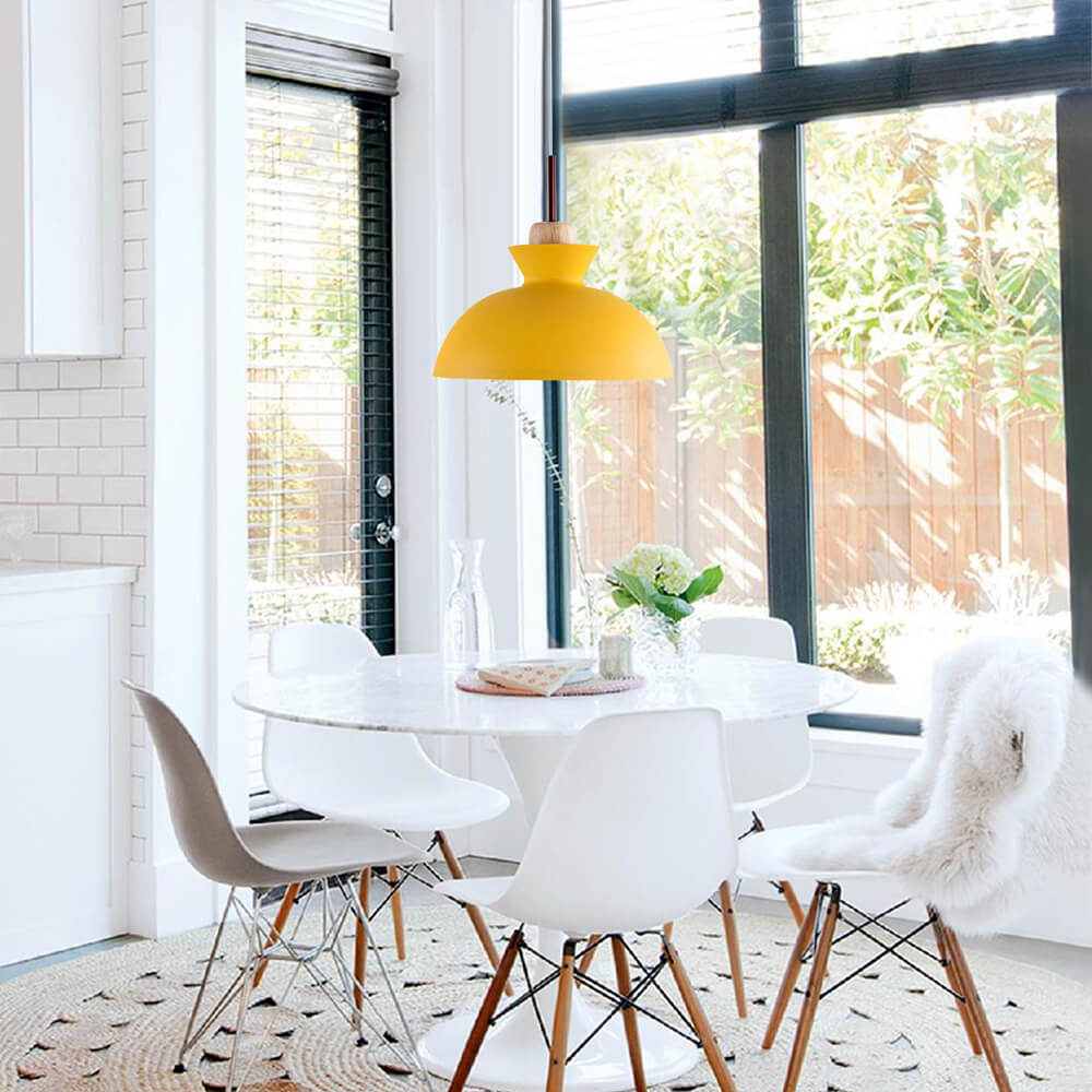 Suspension dôme moderne | Métal scandinave, 9 coloris