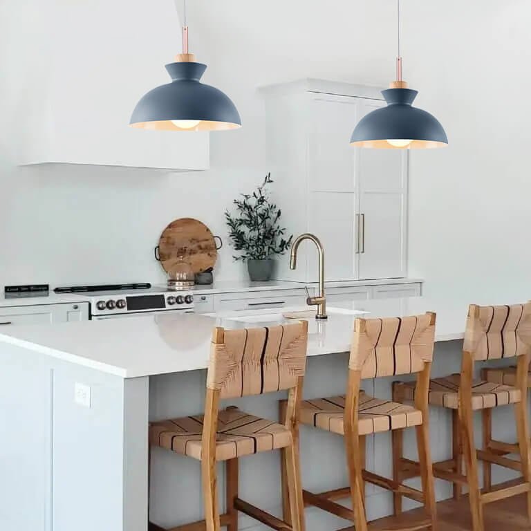 Suspension dôme moderne | Métal scandinave, 9 coloris