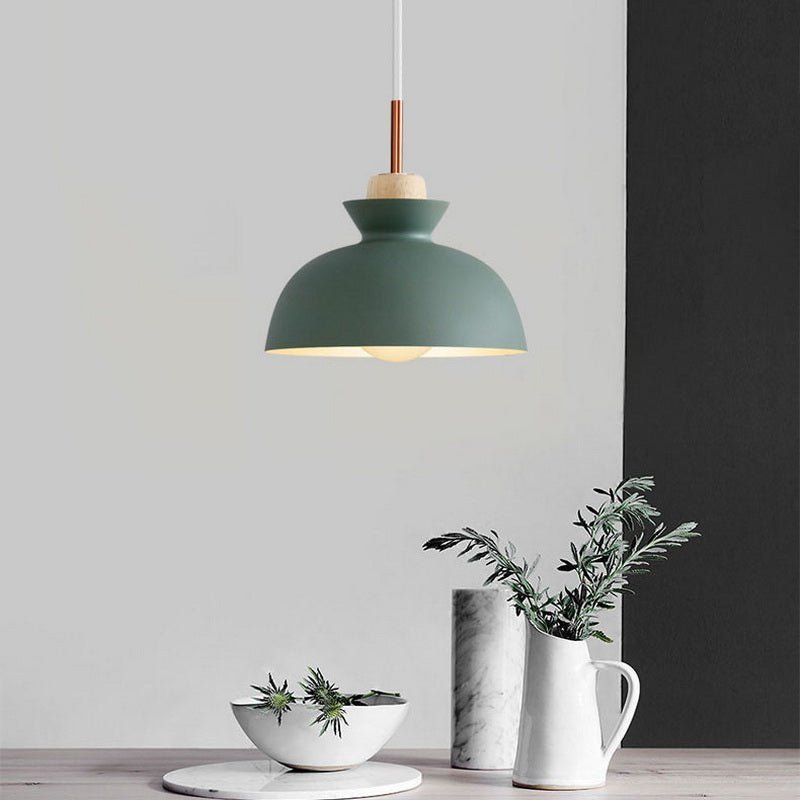 Suspension dôme moderne | Métal scandinave, 9 coloris