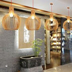 Suspension en bois faite main | Design scandinave naturel