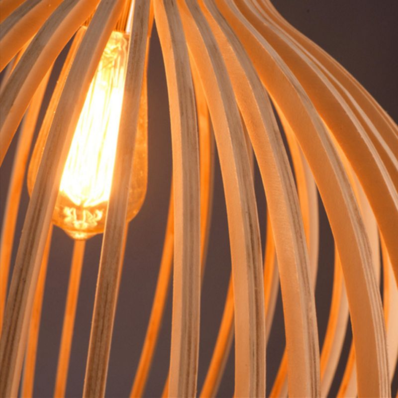 Suspension en bois faite main | Design scandinave naturel
