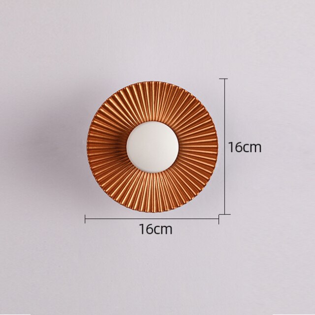 Applique Hasna SunRay | Soleil métallique LED 16 cm