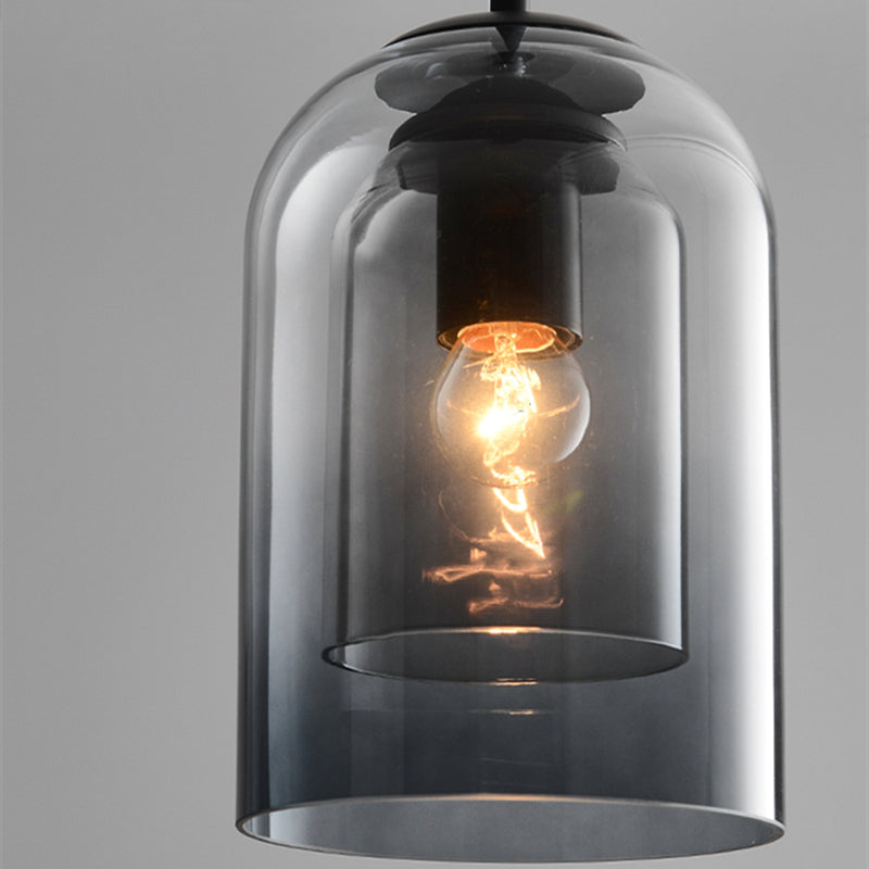 Suspension en verre coloré | Nordique, câble 150 cm