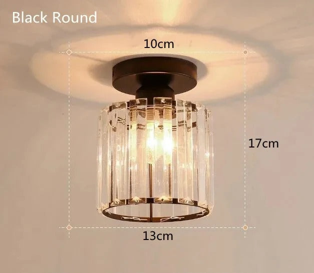 Plafonnier en cristal | Compact, 4 finitions pour couloir