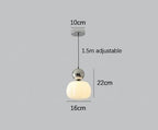 Suspension nordique citrouille | Verre et métal, 1 ou 3 têtes