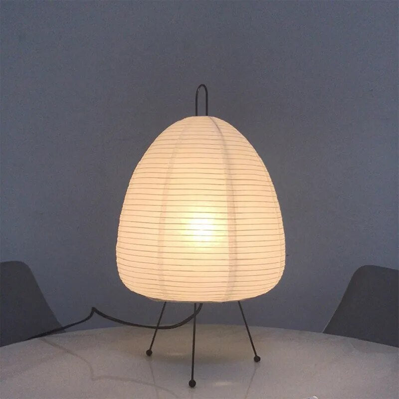 Lampe à poser en papier de riz | Style japonais zen