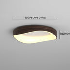 Plafonnier nordique effet bois | LED intégrée, Ø 40 ou Ø 50 cm