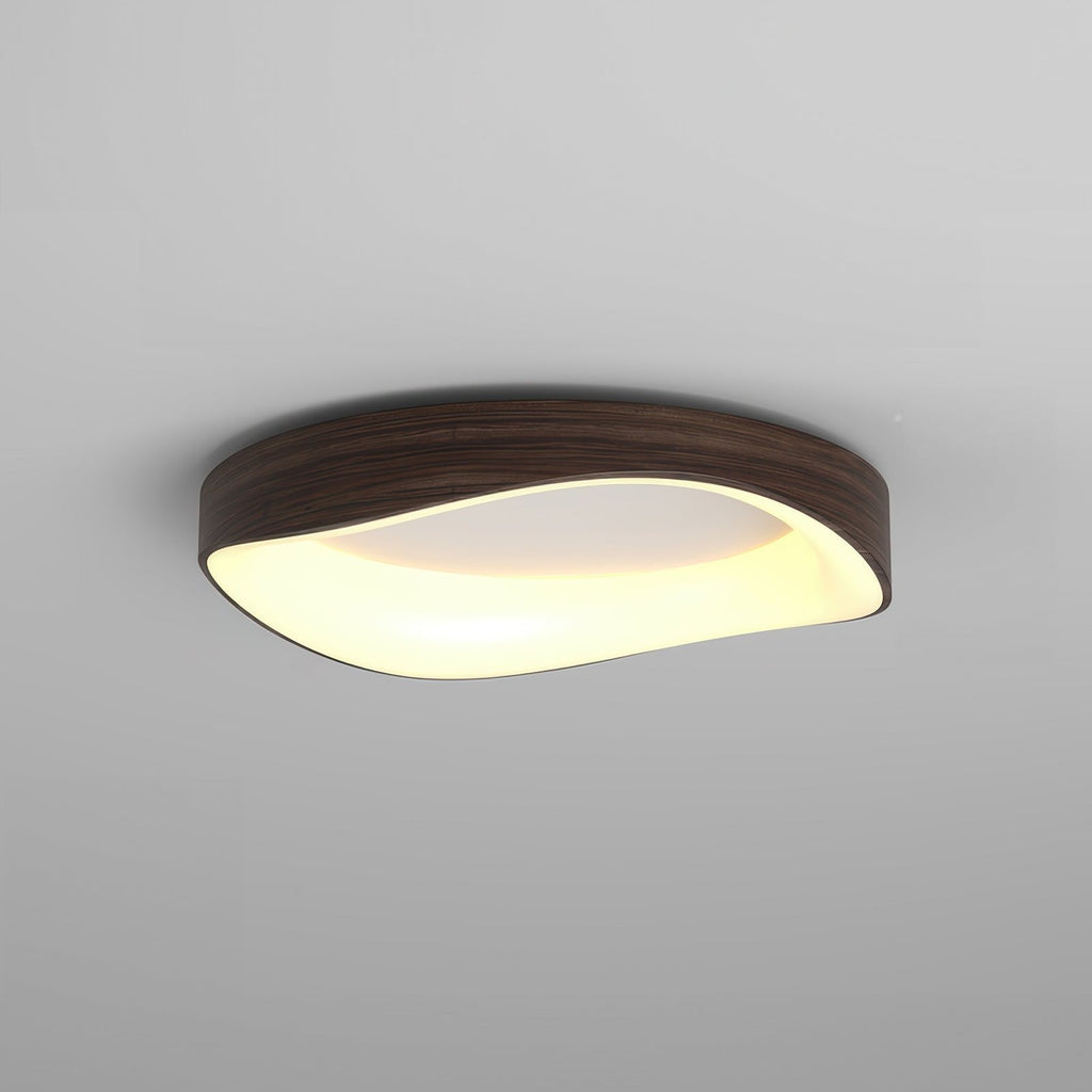 Plafonnier nordique effet bois | LED intégrée, Ø 40 ou Ø 50 cm