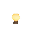 Lampe de chevet champignon | Verre nervuré vintage